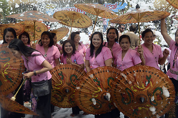 Image showing ASIA THAILAND AYUTTHAYA SONGKRAN FESTIVAL