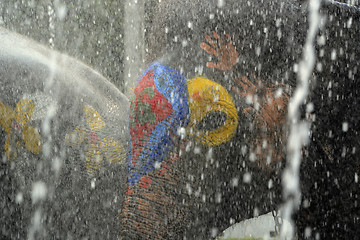 Image showing ASIA THAILAND AYUTTHAYA SONGKRAN FESTIVAL