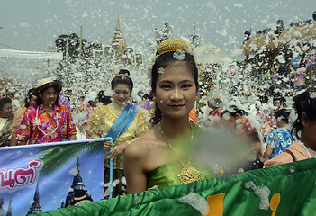 Image showing ASIA THAILAND AYUTTHAYA SONGKRAN FESTIVAL