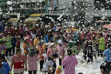 Image showing ASIA THAILAND AYUTTHAYA SONGKRAN FESTIVAL