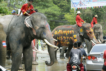 Image showing ASIA THAILAND AYUTTHAYA SONGKRAN FESTIVAL