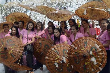 Image showing ASIA THAILAND AYUTTHAYA SONGKRAN FESTIVAL