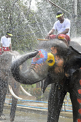 Image showing ASIA THAILAND AYUTTHAYA SONGKRAN FESTIVAL