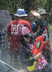 Image showing ASIA THAILAND AYUTTHAYA SONGKRAN FESTIVAL