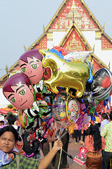 Image showing ASIA THAILAND AYUTTHAYA SONGKRAN FESTIVAL