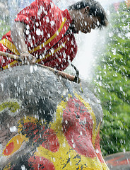 Image showing ASIA THAILAND AYUTTHAYA SONGKRAN FESTIVAL