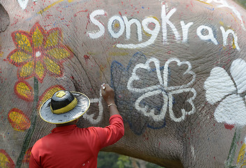 Image showing ASIA THAILAND AYUTTHAYA SONGKRAN FESTIVAL