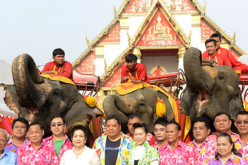 Image showing ASIA THAILAND AYUTTHAYA SONGKRAN FESTIVAL