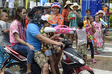 Image showing ASIA THAILAND AYUTTHAYA SONGKRAN FESTIVAL