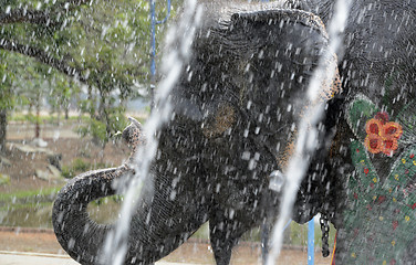 Image showing ASIA THAILAND AYUTTHAYA SONGKRAN FESTIVAL