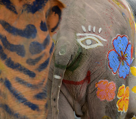 Image showing ASIA THAILAND AYUTTHAYA SONGKRAN FESTIVAL