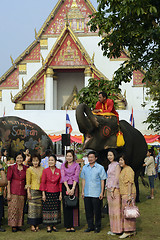 Image showing ASIA THAILAND AYUTTHAYA SONGKRAN FESTIVAL