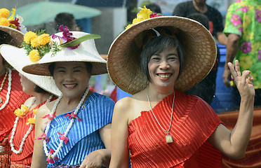 Image showing ASIA THAILAND AYUTTHAYA SONGKRAN FESTIVAL