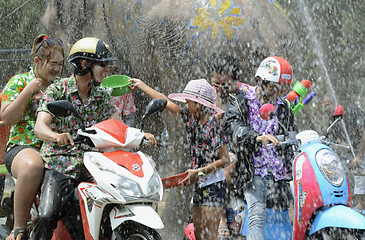 Image showing ASIA THAILAND AYUTTHAYA SONGKRAN FESTIVAL