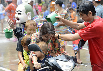 Image showing ASIA THAILAND AYUTTHAYA SONGKRAN FESTIVAL