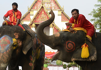 Image showing ASIA THAILAND AYUTTHAYA SONGKRAN FESTIVAL