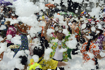 Image showing ASIA THAILAND AYUTTHAYA SONGKRAN FESTIVAL