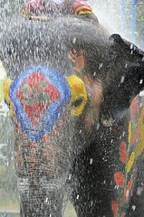 Image showing ASIA THAILAND AYUTTHAYA SONGKRAN FESTIVAL