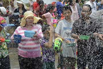 Image showing ASIA THAILAND AYUTTHAYA SONGKRAN FESTIVAL