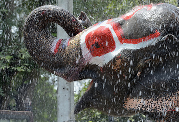 Image showing ASIA THAILAND AYUTTHAYA SONGKRAN FESTIVAL