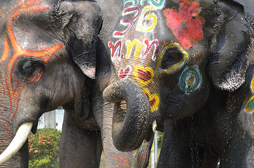 Image showing ASIA THAILAND AYUTTHAYA SONGKRAN FESTIVAL