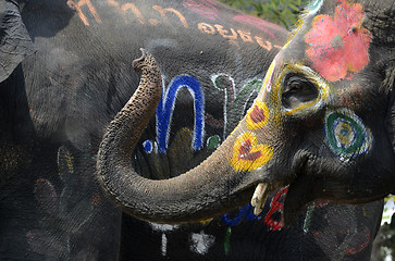 Image showing ASIA THAILAND AYUTTHAYA SONGKRAN FESTIVAL