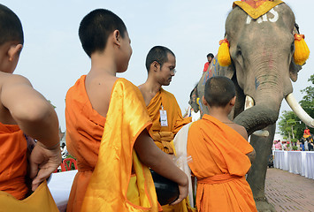 Image showing ASIA THAILAND AYUTTHAYA SONGKRAN FESTIVAL