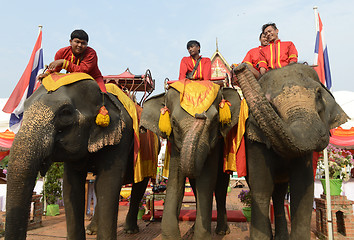 Image showing ASIA THAILAND AYUTTHAYA SONGKRAN FESTIVAL