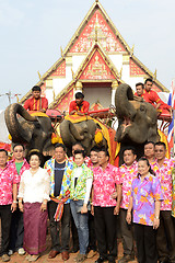 Image showing ASIA THAILAND AYUTTHAYA SONGKRAN FESTIVAL