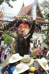 Image showing ASIA THAILAND AYUTTHAYA SONGKRAN FESTIVAL