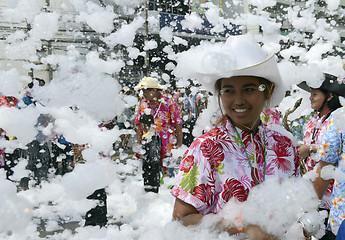 Image showing ASIA THAILAND AYUTTHAYA SONGKRAN FESTIVAL