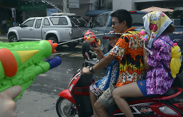 Image showing ASIA THAILAND AYUTTHAYA SONGKRAN FESTIVAL