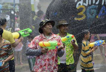 Image showing ASIA THAILAND AYUTTHAYA SONGKRAN FESTIVAL