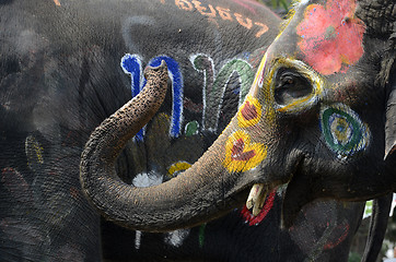 Image showing ASIA THAILAND AYUTTHAYA SONGKRAN FESTIVAL