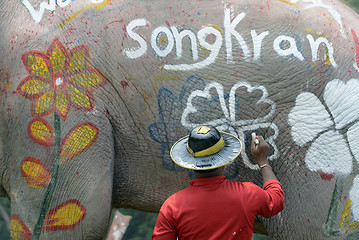 Image showing ASIA THAILAND AYUTTHAYA SONGKRAN FESTIVAL