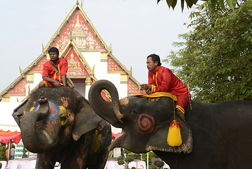 Image showing ASIA THAILAND AYUTTHAYA SONGKRAN FESTIVAL