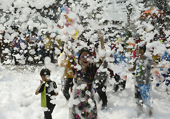 Image showing ASIA THAILAND AYUTTHAYA SONGKRAN FESTIVAL