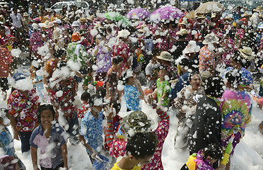 Image showing ASIA THAILAND AYUTTHAYA SONGKRAN FESTIVAL