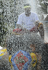 Image showing ASIA THAILAND AYUTTHAYA SONGKRAN FESTIVAL