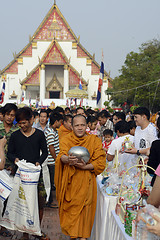 Image showing ASIA THAILAND AYUTTHAYA SONGKRAN FESTIVAL