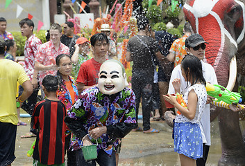 Image showing ASIA THAILAND AYUTTHAYA SONGKRAN FESTIVAL