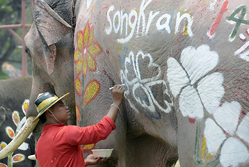 Image showing ASIA THAILAND AYUTTHAYA SONGKRAN FESTIVAL