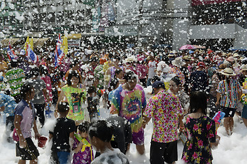 Image showing ASIA THAILAND AYUTTHAYA SONGKRAN FESTIVAL