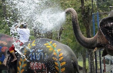 Image showing ASIA THAILAND AYUTTHAYA SONGKRAN FESTIVAL