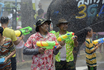 Image showing ASIA THAILAND AYUTTHAYA SONGKRAN FESTIVAL