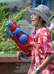 Image showing ASIA THAILAND AYUTTHAYA SONGKRAN FESTIVAL