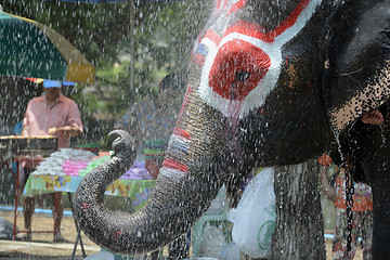 Image showing ASIA THAILAND AYUTTHAYA SONGKRAN FESTIVAL