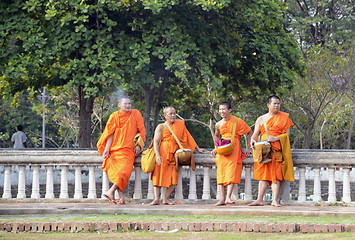 Image showing ASIA THAILAND AYUTTHAYA SONGKRAN FESTIVAL