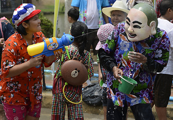 Image showing ASIA THAILAND AYUTTHAYA SONGKRAN FESTIVAL