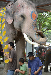 Image showing ASIA THAILAND AYUTTHAYA SONGKRAN FESTIVAL